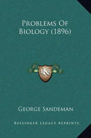 Cover of Problems of Biology (1896)