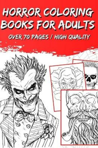Cover of Horror coloring books for adults