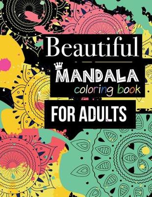 Book cover for Flower Mandala Coloring Books for Adults