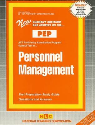 Book cover for PERSONNEL MANAGEMENT (HUMAN RESOURCE)