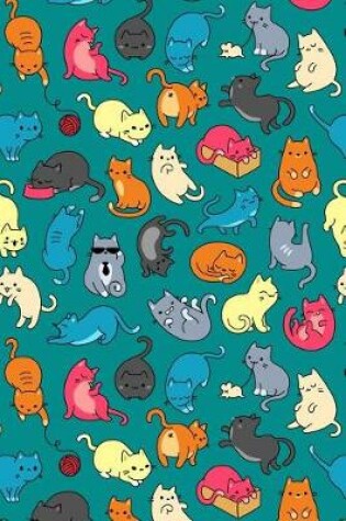 Cover of Journal Notebook For Cat Lovers Fun Cat Pattern 3