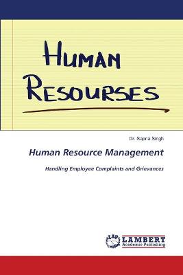 Book cover for Human Resource Management