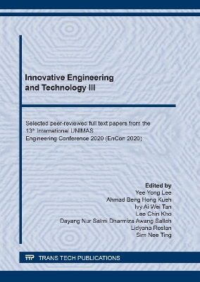 Book cover for Innovative Engineering and Technology III
