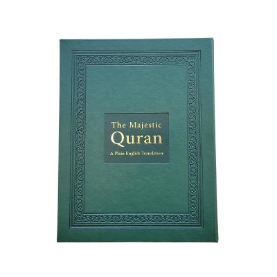 Book cover for The Majestic Quran - Green Luxury Edition
