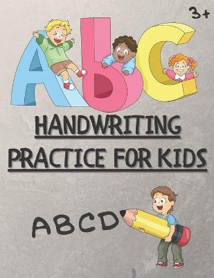 Book cover for ABC handwriting practice for kids