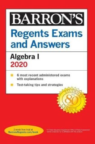 Cover of Regents Exams and Answers: Algebra I 2020