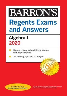 Cover of Regents Exams and Answers: Algebra I 2020