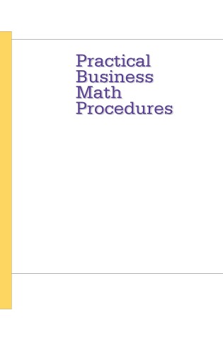 Cover of Practical Bus Math Procedures