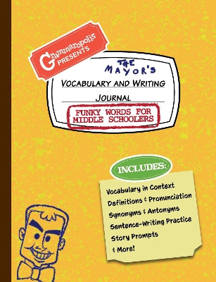 Book cover for Funky Words for Middle Schoolers Vocabulary and Writing Journal