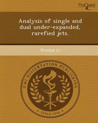 Book cover for Analysis of Single and Dual Under-Expanded