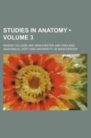 Cover of Studies in Anatomy (Volume 3)