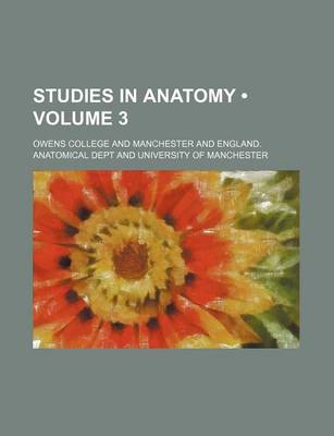 Book cover for Studies in Anatomy (Volume 3)