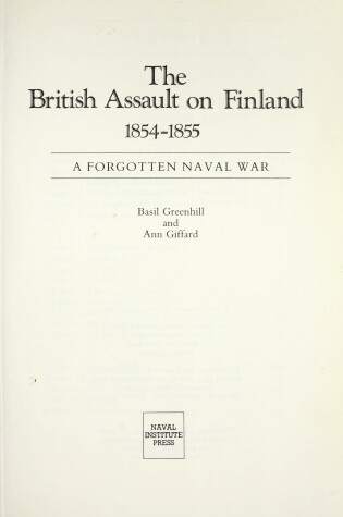 Cover of The British Assault on Finland, 1854-1855