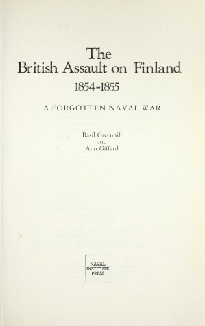 Book cover for The British Assault on Finland, 1854-1855