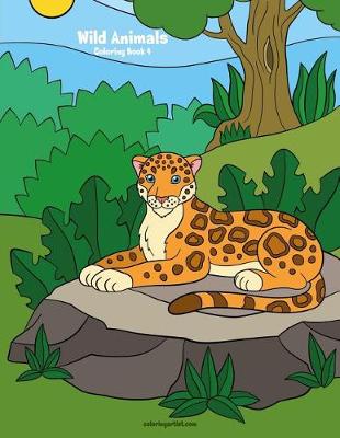 Cover of Wild Animals Coloring Book 4