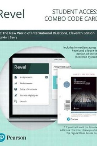 Cover of Revel for the New World of International Relations -- Combo Access Card