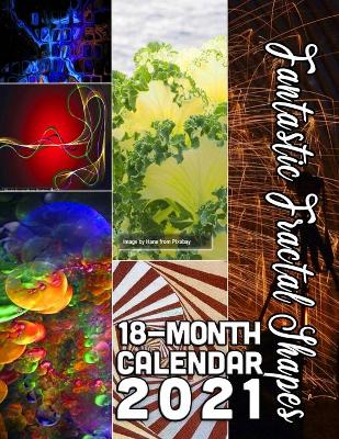 Book cover for Fantastic Fractal Shapes 18-Month Calendar 2021