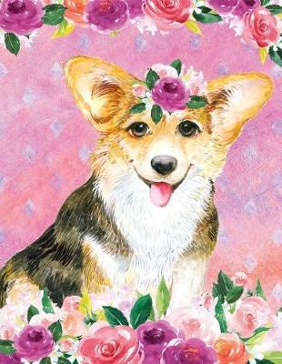 Book cover for My Big Fat Bullet Journal for Dog Lovers Corgi in Flowers