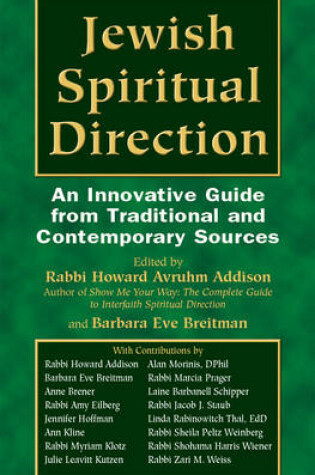 Cover of Jewish Spiritual Direction