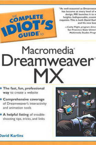 Cover of Complete Idiot's Guide to Macromedia Dreamweaver MX