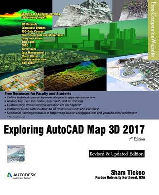 Book cover for Exploring AutoCAD Map 3D 2017