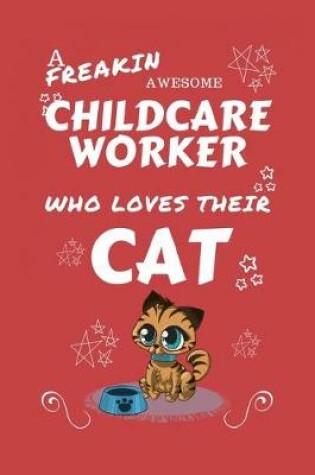 Cover of A Freakin Awesome Childcare Worker Who Loves Their Cat