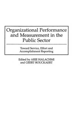 Book cover for Organizational Performance and Measurement in the Public Sector