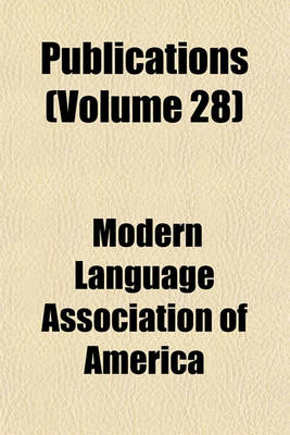 Book cover for Publications (Volume 28)