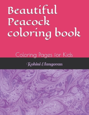 Book cover for Beautiful Peacock coloring book