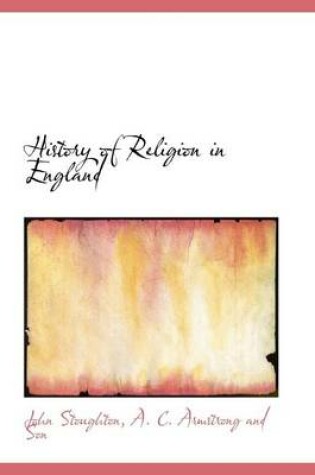 Cover of History of Religion in England