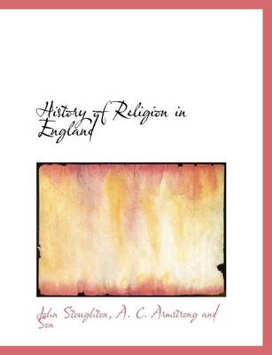 Book cover for History of Religion in England