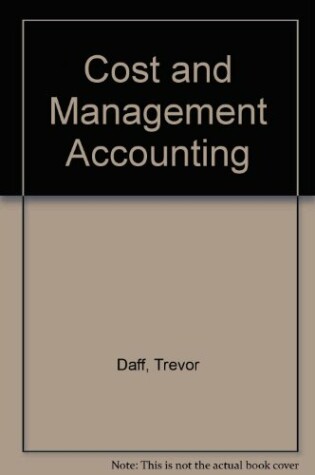 Cover of Cost and Management Accounting