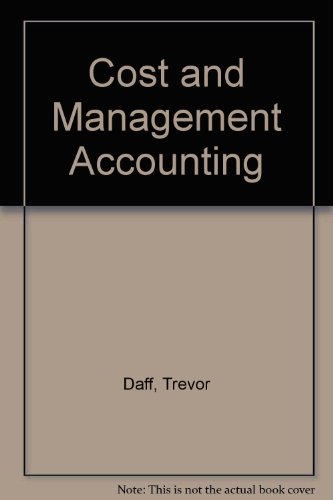 Book cover for Cost and Management Accounting