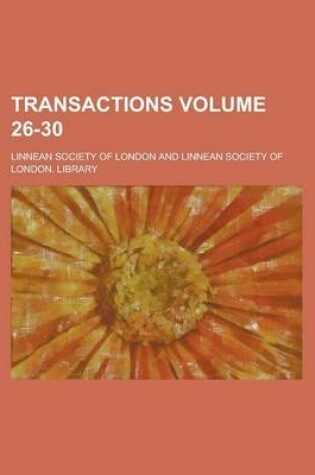 Cover of Transactions Volume 26-30