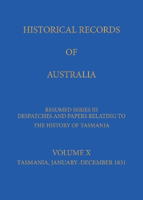 Book cover for Historical Records of Australia