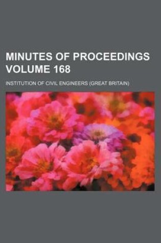 Cover of Minutes of Proceedings Volume 168