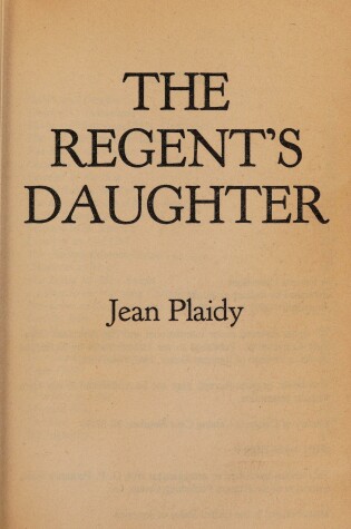 Cover of The Regent's Daughter