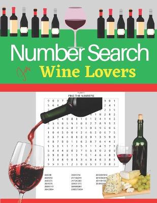 Book cover for Number Search Puzzles Book For Wine Lovers