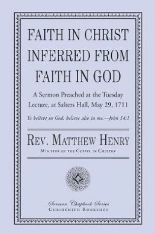 Cover of Faith in Christ Inferred from Faith in God