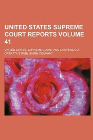 Cover of United States Supreme Court Reports Volume 41