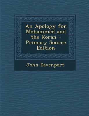 Book cover for An Apology for Mohammed and the Koran - Primary Source Edition