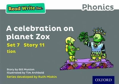 Book cover for Read Write Inc. Phonics: A Celebration on Planet Zox (Grey Set 7 Storybook 11)