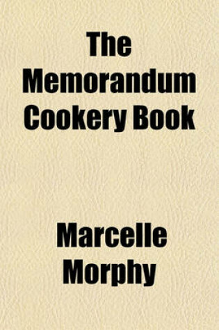 Cover of The Memorandum Cookery Book