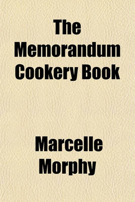 Book cover for The Memorandum Cookery Book