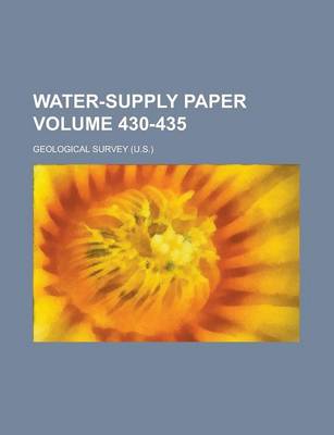 Book cover for Water-Supply Paper Volume 430-435