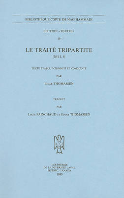 Cover of Le Traite Tripartite (NH I, 5)