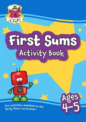 Book cover for First Sums Activity Book for Ages 4-5 (Reception)