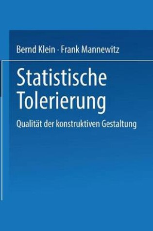 Cover of Statistische Tolerierung