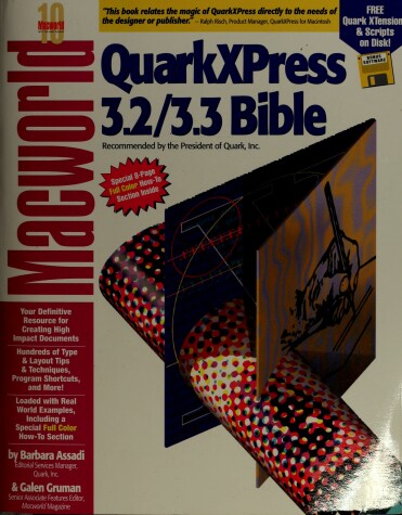 Book cover for "Macworld" QuarkXPress Designer Handbook