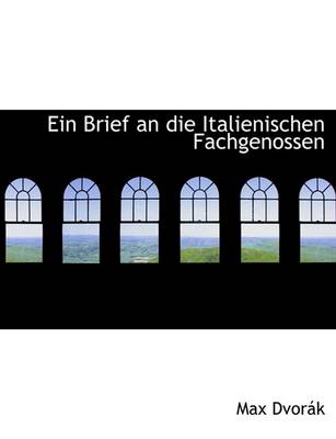 Book cover for Ein Brief an Die Italienischen Fachgenossen